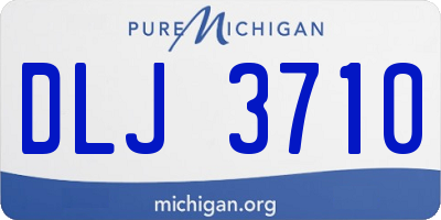 MI license plate DLJ3710