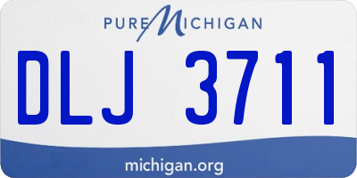 MI license plate DLJ3711