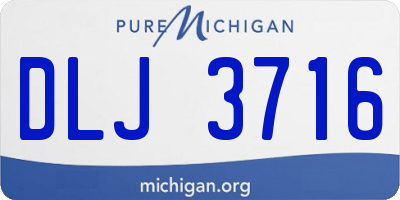 MI license plate DLJ3716
