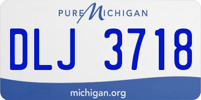 MI license plate DLJ3718