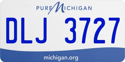 MI license plate DLJ3727