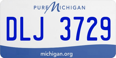 MI license plate DLJ3729