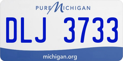 MI license plate DLJ3733
