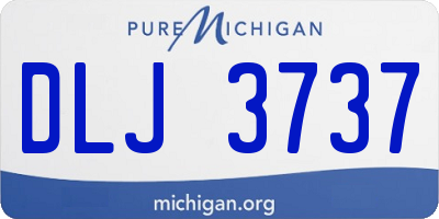 MI license plate DLJ3737