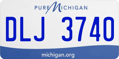 MI license plate DLJ3740