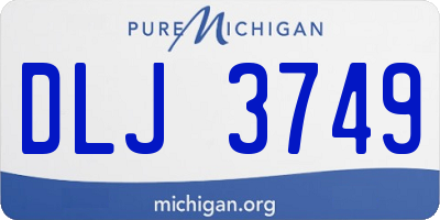 MI license plate DLJ3749