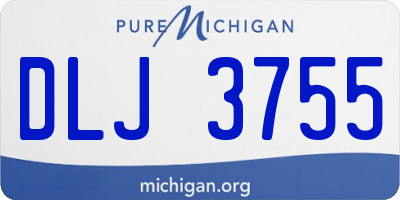 MI license plate DLJ3755