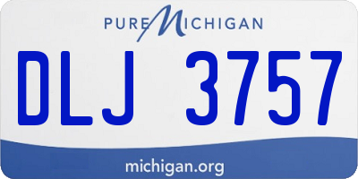 MI license plate DLJ3757
