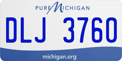 MI license plate DLJ3760