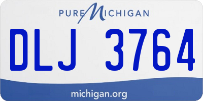 MI license plate DLJ3764