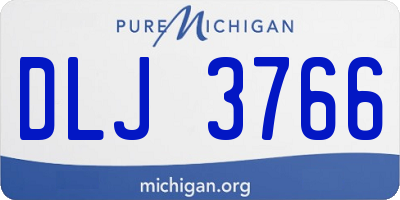 MI license plate DLJ3766