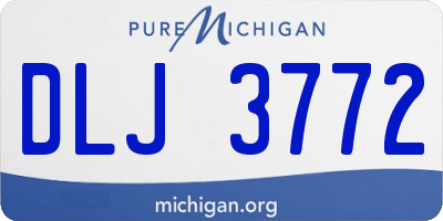 MI license plate DLJ3772