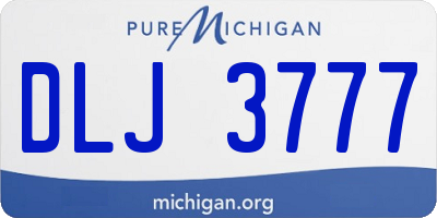 MI license plate DLJ3777