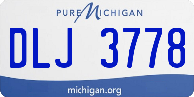 MI license plate DLJ3778