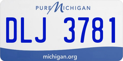 MI license plate DLJ3781