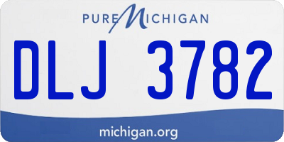 MI license plate DLJ3782