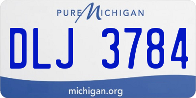 MI license plate DLJ3784