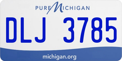 MI license plate DLJ3785