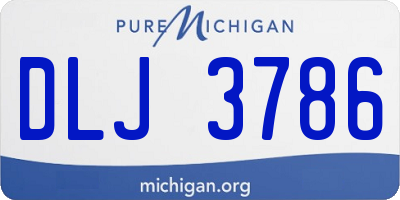 MI license plate DLJ3786