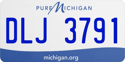 MI license plate DLJ3791