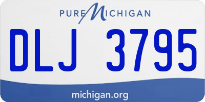 MI license plate DLJ3795