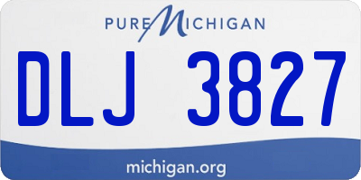 MI license plate DLJ3827