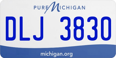 MI license plate DLJ3830