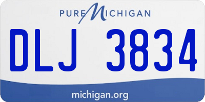 MI license plate DLJ3834