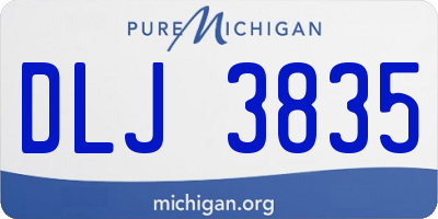 MI license plate DLJ3835