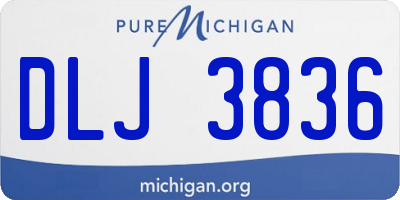 MI license plate DLJ3836