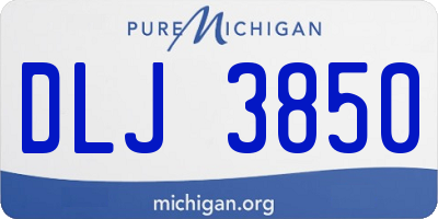 MI license plate DLJ3850