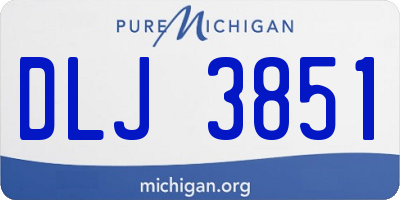 MI license plate DLJ3851