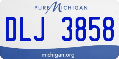 MI license plate DLJ3858