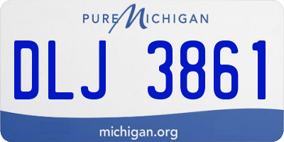 MI license plate DLJ3861
