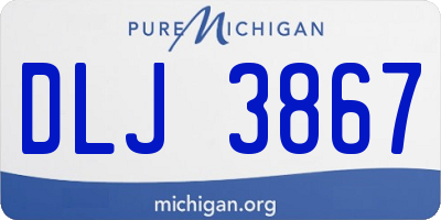 MI license plate DLJ3867