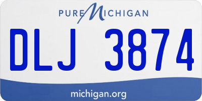 MI license plate DLJ3874