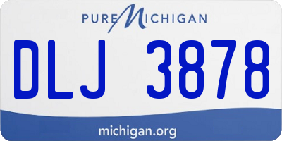 MI license plate DLJ3878