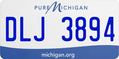 MI license plate DLJ3894