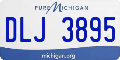 MI license plate DLJ3895