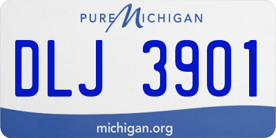 MI license plate DLJ3901