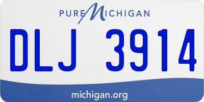 MI license plate DLJ3914