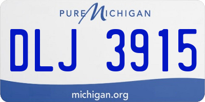 MI license plate DLJ3915