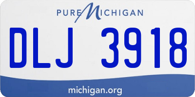 MI license plate DLJ3918