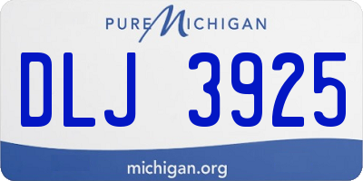 MI license plate DLJ3925