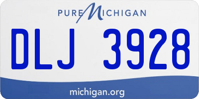 MI license plate DLJ3928