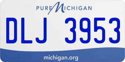 MI license plate DLJ3953