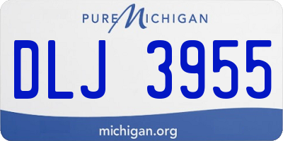 MI license plate DLJ3955