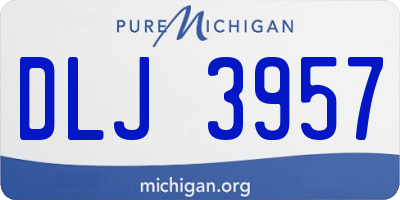 MI license plate DLJ3957
