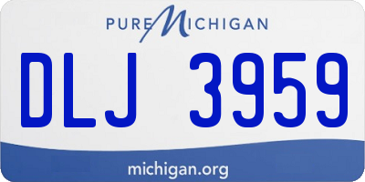 MI license plate DLJ3959