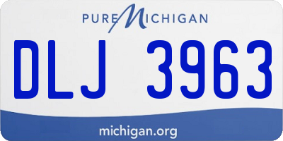 MI license plate DLJ3963